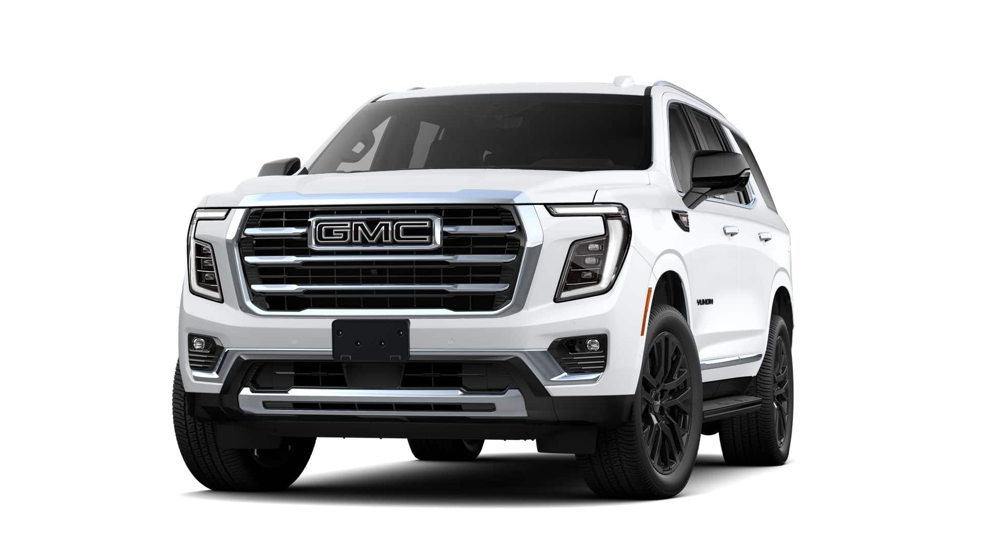 2026 GMC Yukon Elevation in Summit White — front three-quarter view