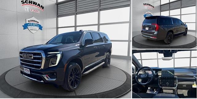 2026 GMC Yukon XL Elevation in Titanium Rush Metallic — front three-quarter view