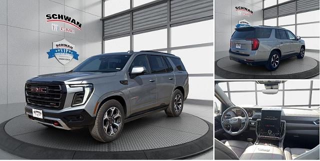 2025 GMC Yukon AT4 Ultimate in Sterling Metallic — front three-quarter view