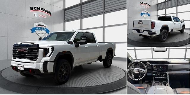 2026 GMC Sierra 2500 HD AT4 in Summit White — front three-quarter view