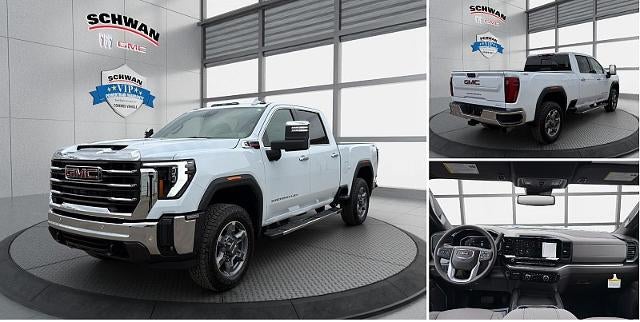 2026 GMC Sierra 2500 HD SLT in Glacier White Tricoat — front three-quarter view