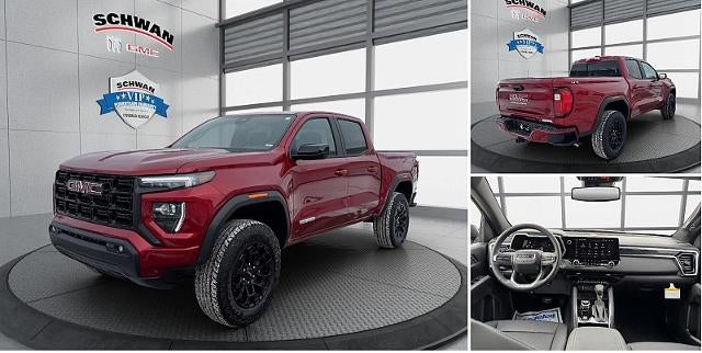 2026 GMC Canyon Elevation in Volcanic Red Tintcoat — front three-quarter view
