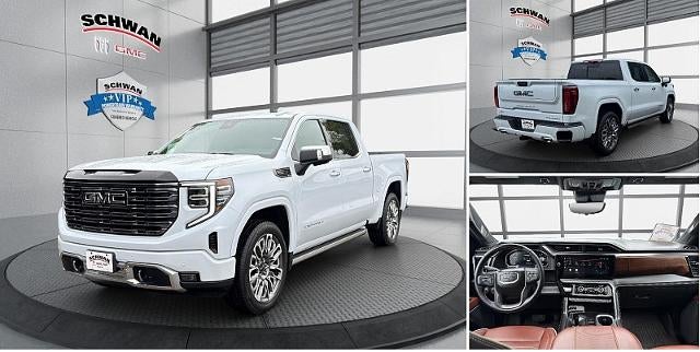 2026 GMC Sierra 1500 Denali Ultimate in Glacier White Tricoat — front three-quarter view