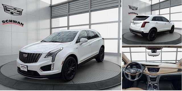 2021 Cadillac XT5 AWD Premium Luxury in Crystal White Tricoat — front three-quarter view