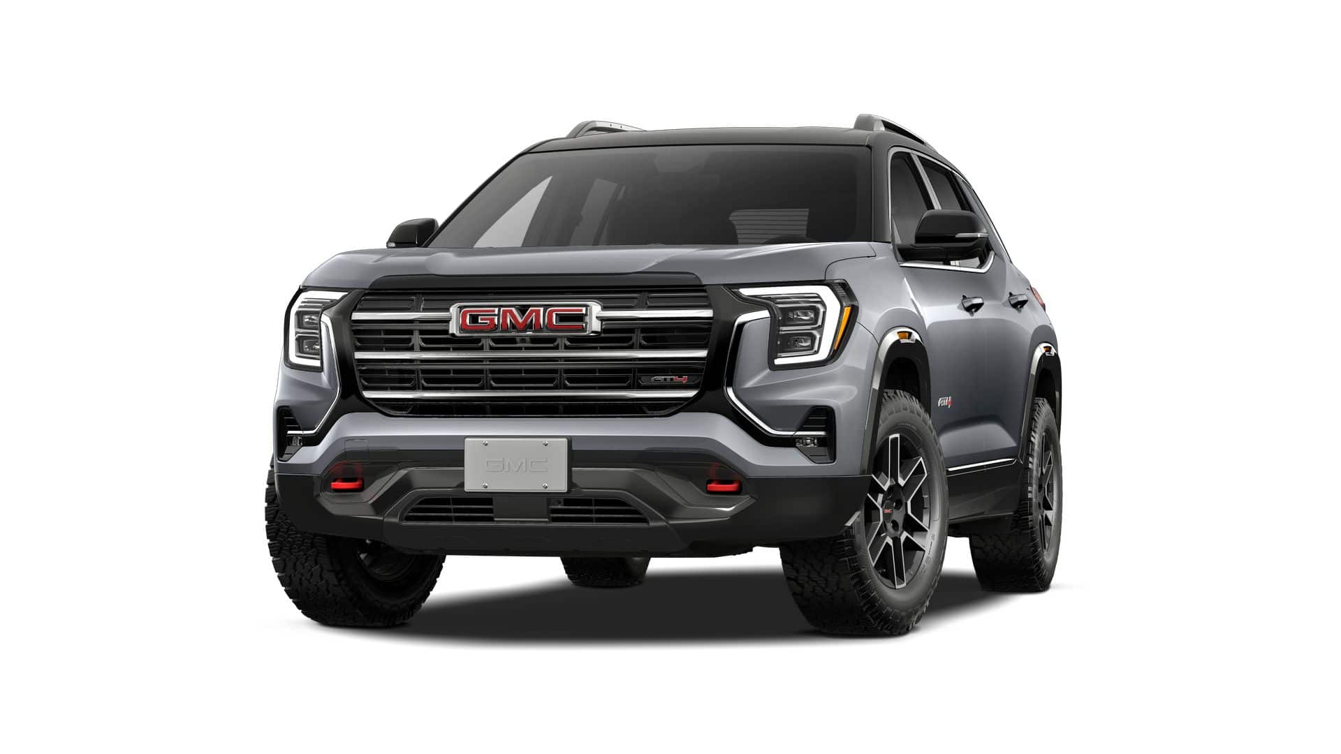 2027 GMC Terrain AWD AT4 in Sterling Metallic — front three-quarter view
