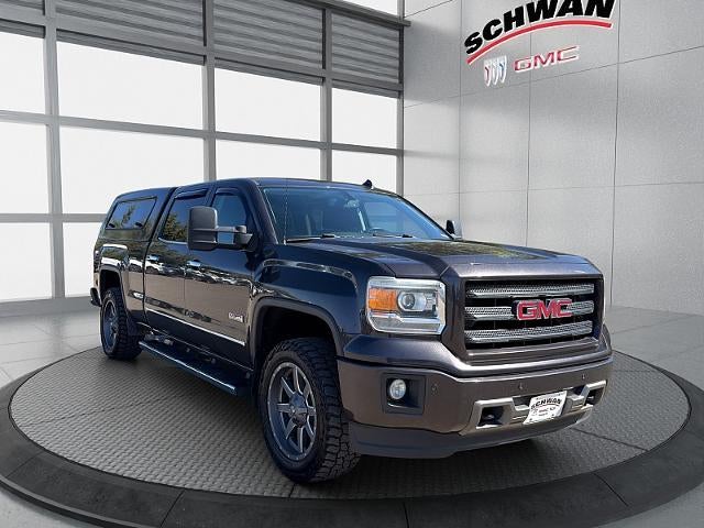 2014 GMC Sierra 1500 SLT in Iridium Metallic — front three-quarter view