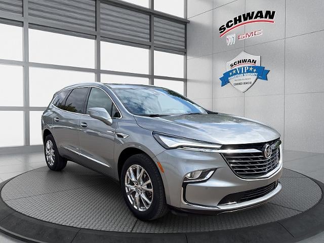 2024 Buick Enclave Essence in Moonstone Gray Metallic — front three-quarter view