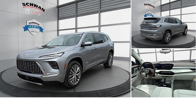 2026 Buick Enclave Avenir in Moonstone Gray Metallic — front three-quarter view