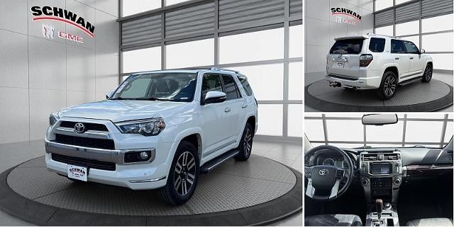 2019 Toyota 4Runner 4d SUV 4WD Limited in White — front three-quarter view