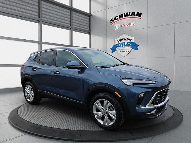 2026 Buick Encore GX Preferred in Ocean Blue Metallic — front three-quarter view