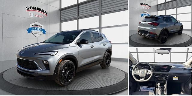 2026 Buick Encore GX Sport Touring in Moonstone Gray Metallic — front three-quarter view