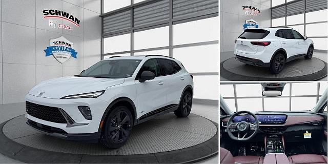 2026 Buick Envision Sport Touring in Summit White — front three-quarter view
