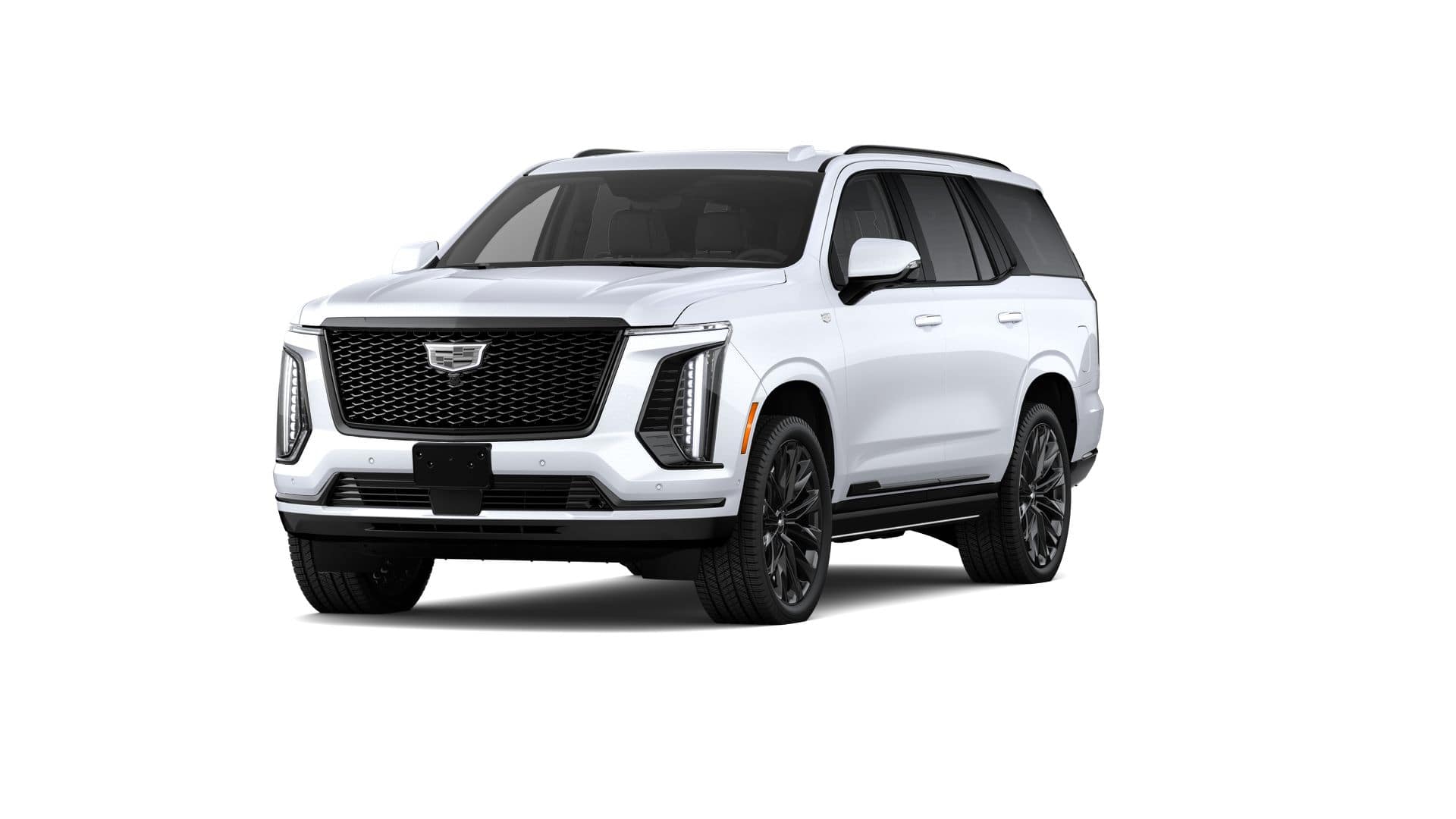 2026 Cadillac Escalade Platinum Sport in Vibrant White Tricoat — front three-quarter view
